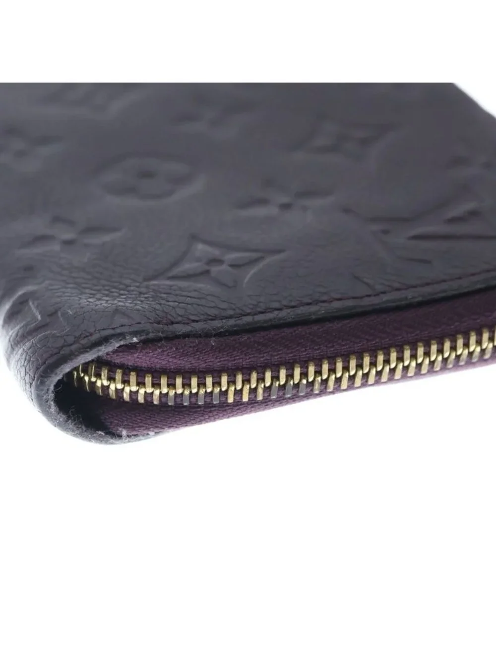 Louis Vuitton Nogram Empreinte Portefeuille Secret Wallet Zip Around Leather